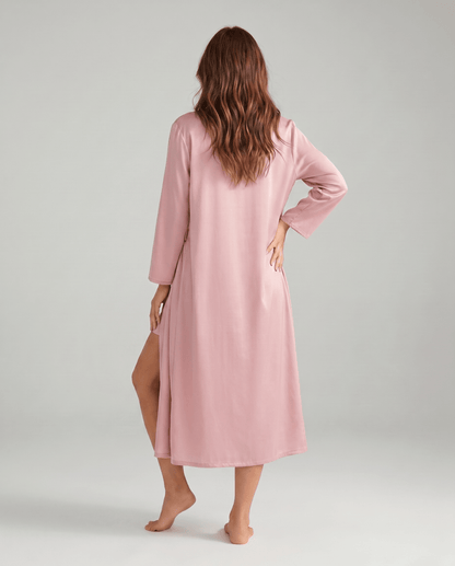 Damen-Set aus Satin-Camisole und Morgenmantel-Sets for women-Alpenkind