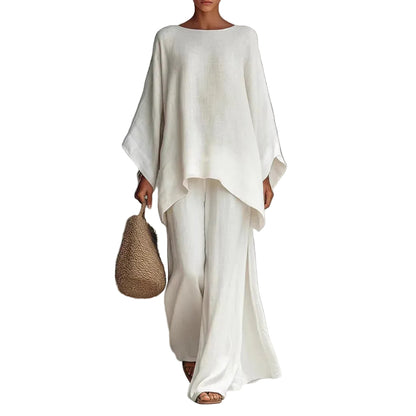 Damen-Set Langarm-Tunika und Hose mit weitem Bein-Sets for women-Alpenkind