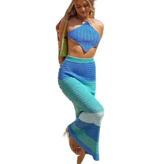 Damen Set mit Haltertop und Maxirock-Women Set-Alpenkind