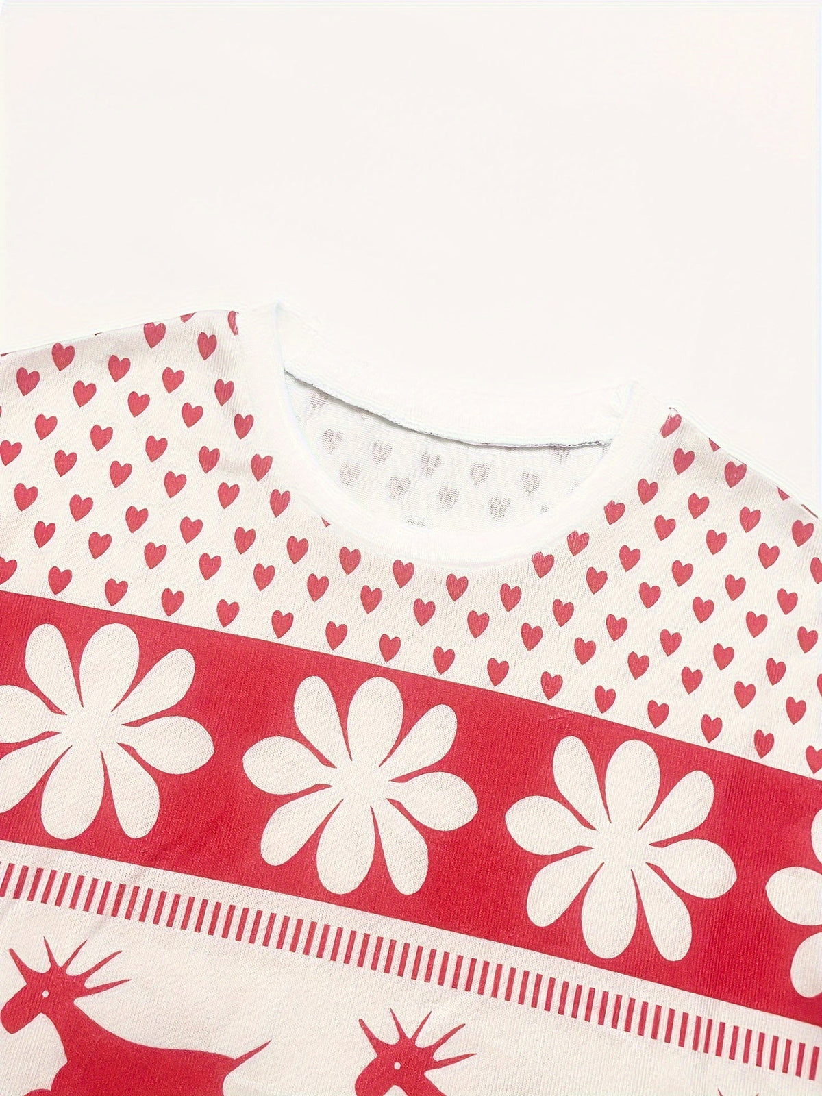 Damen-Set mit Rentier- und Schneeflocken-Print-Sets for women-Alpenkind