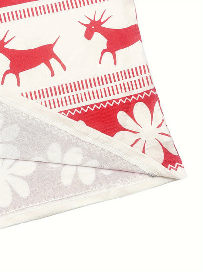 Damen-Set mit Rentier- und Schneeflocken-Print-Sets for women-Alpenkind