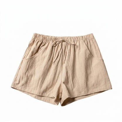 Damen-Shorts mit hohem Bund, Kordelzug und Seitentaschen-Shorts for women-Alpenkind