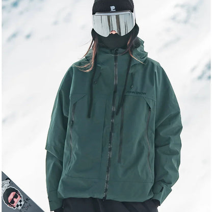 Damen-Skijacke mit Kapuze und Reißverschlusstaschen-Jacket for women-Alpenkind
