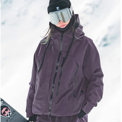 Damen-Skijacke mit Kapuze und Reißverschlusstaschen-Jacket for women-Alpenkind