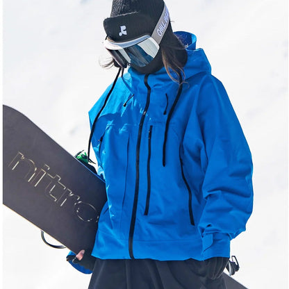 Damen-Skijacke mit Kapuze und Reißverschlusstaschen-Jacket for women-Alpenkind