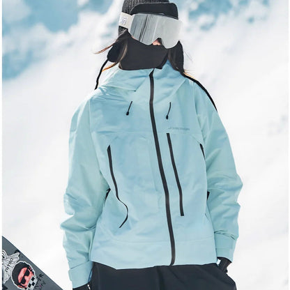 Damen-Skijacke mit Kapuze und Reißverschlusstaschen-Jacket for women-Alpenkind