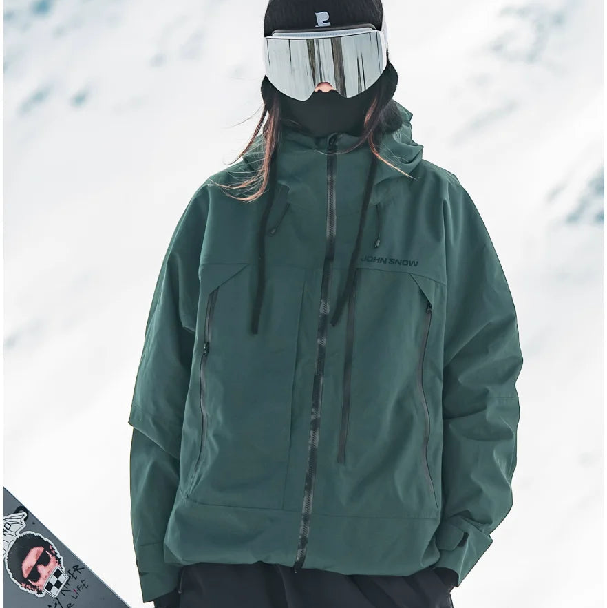 Damen-Skijacke mit Kapuze und Reißverschlusstaschen-Jacket for women-Alpenkind