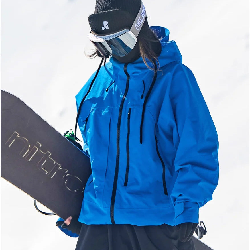 Damen-Skijacke mit Kapuze und Reißverschlusstaschen-Jacket for women-Alpenkind
