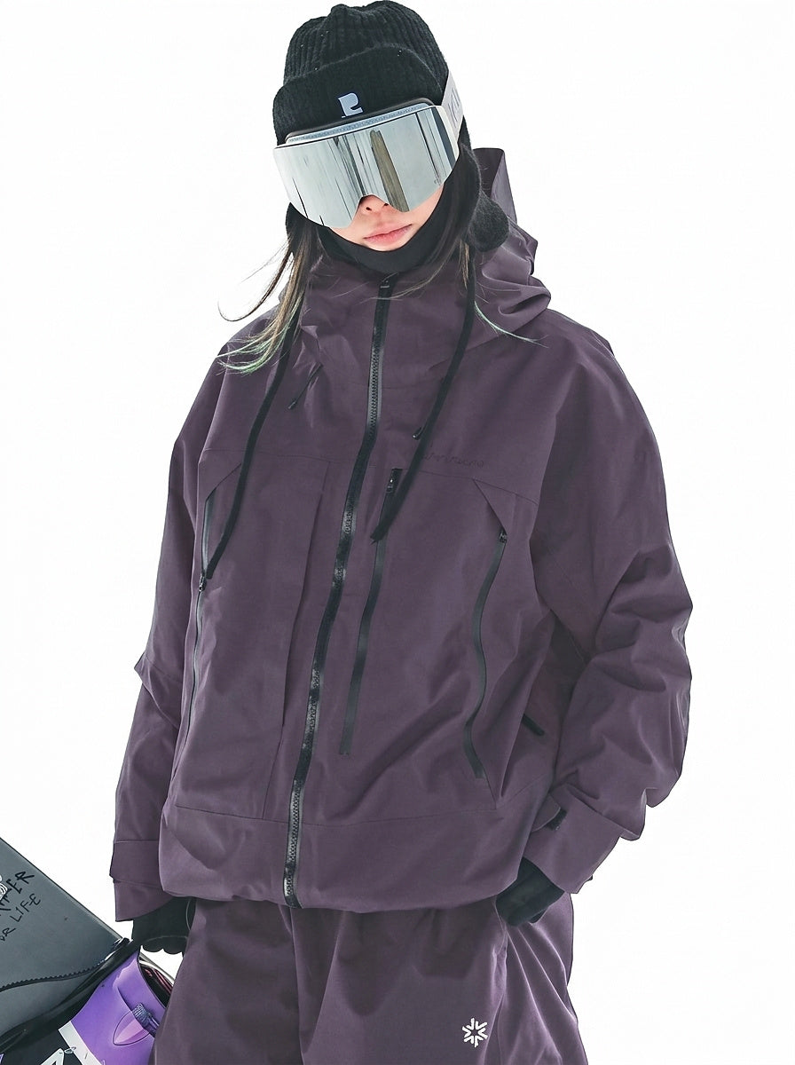 Damen-Skijacke mit Kapuze und Reißverschlusstaschen-Jacket for women-Alpenkind