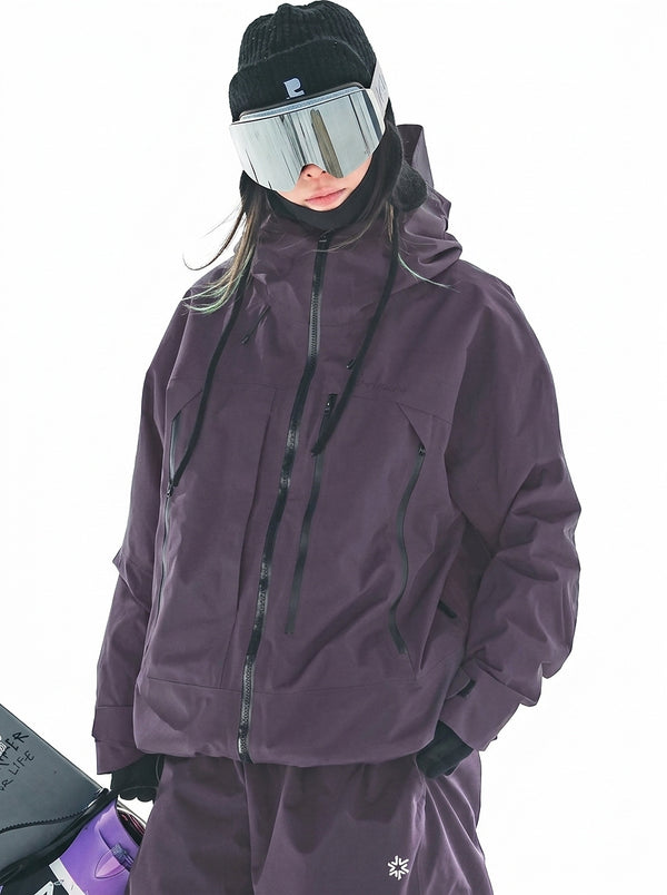 Damen-Skijacke mit Kapuze und Reißverschlusstaschen-Jacket for women-Alpenkind