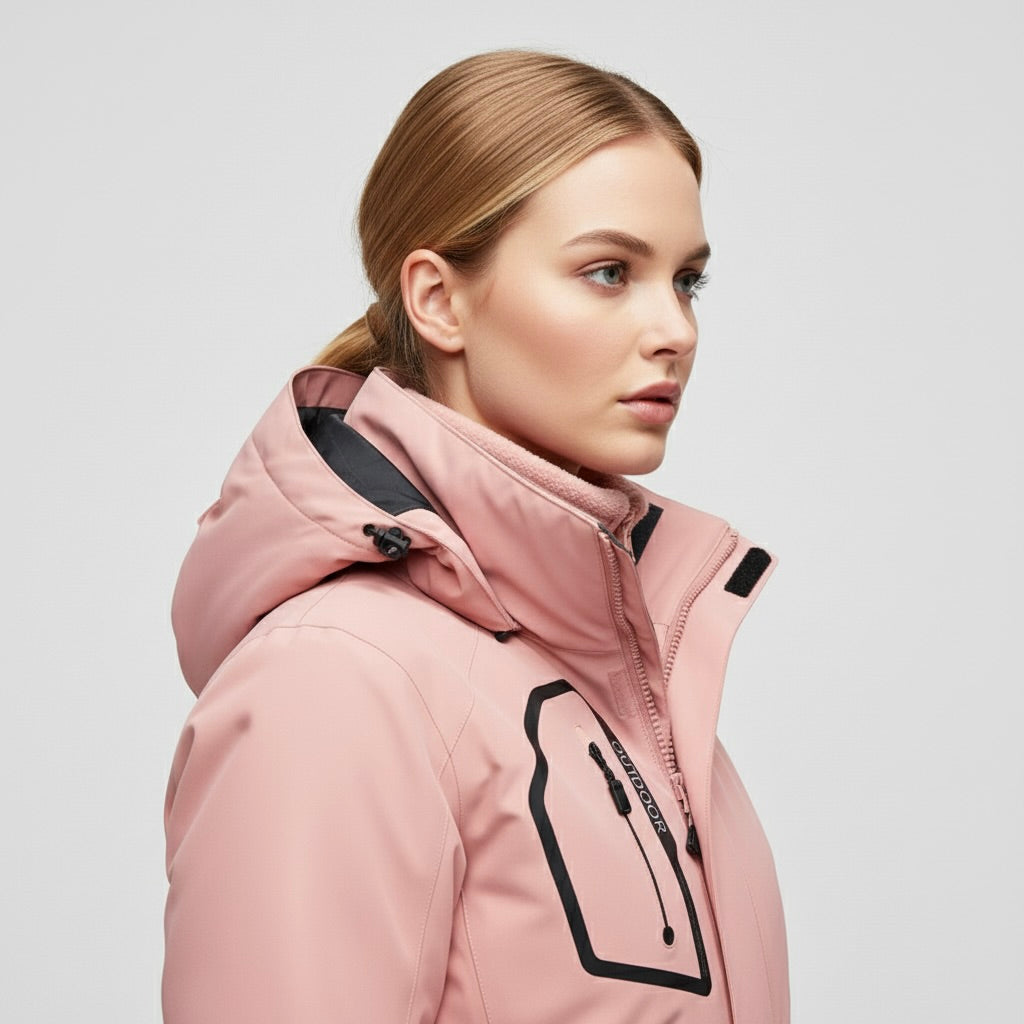 Damen-Skijacke und -Hosen-Set mit Kapuze-Sets for women-Alpenkind