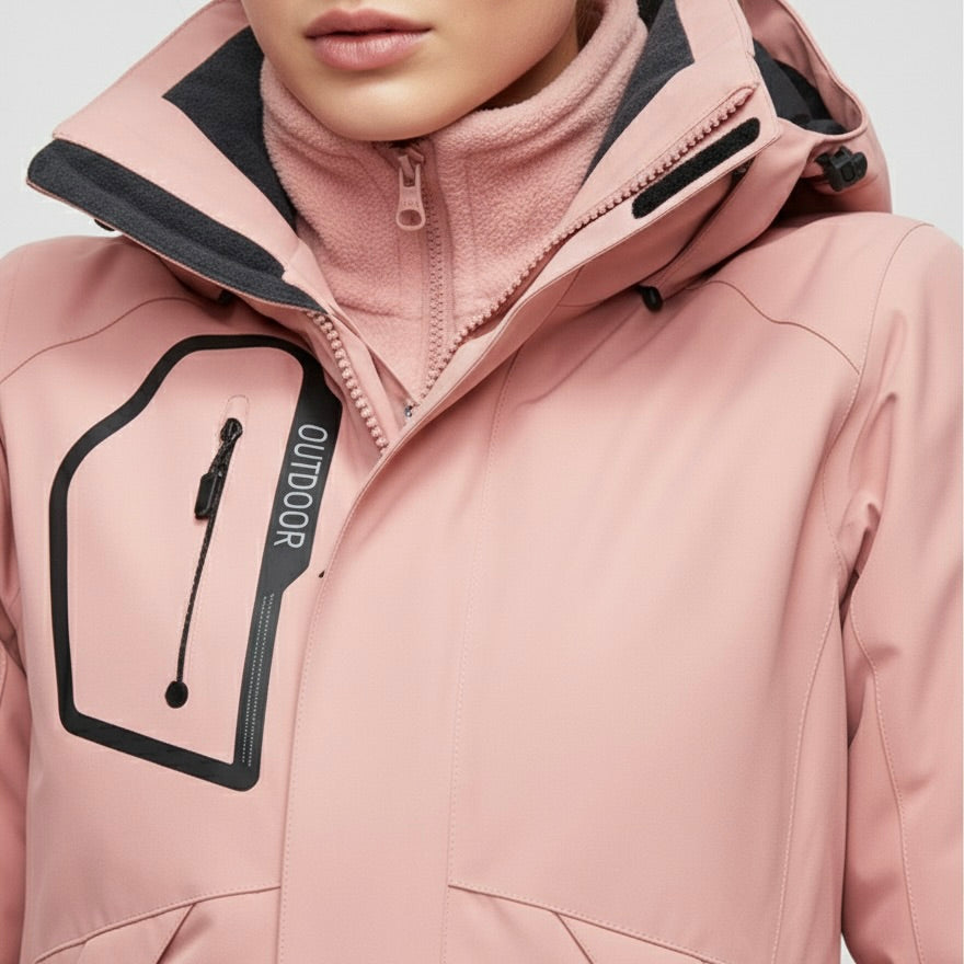 Damen-Skijacke und -Hosen-Set mit Kapuze-Sets for women-Alpenkind