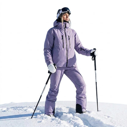 Damen-Skijacke und -Hosen-Set mit Kapuze-Sets for women-Alpenkind