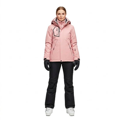 Damen-Skijacke und -Hosen-Set mit Kapuze-Sets for women-Alpenkind