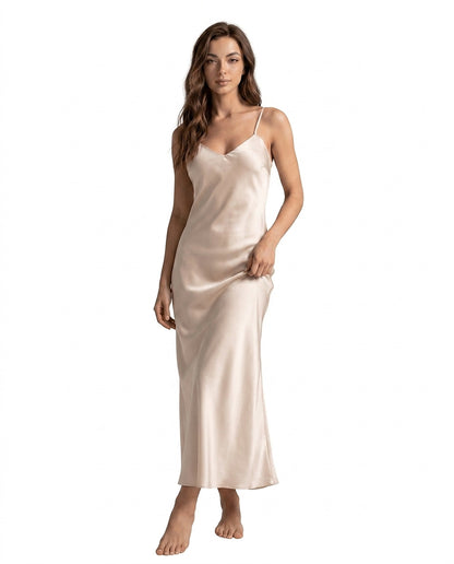 Damen-Slip-Kleid in Midi-Länge-Midi Dress-Alpenkind