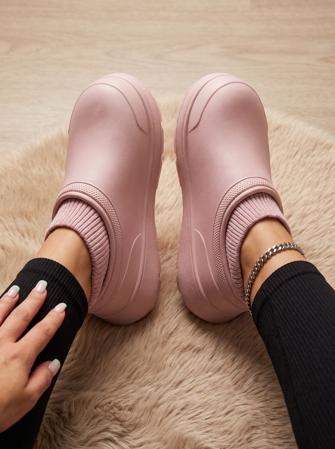Damen Slip-on Socken-Sneaker mit Plateausohle-Footwear for women-Alpenkind