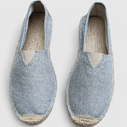 Damen Slipper im Espadrille Stil mit Geflochtenem Sohlenrand-Dress shoes for men-Alpenkind