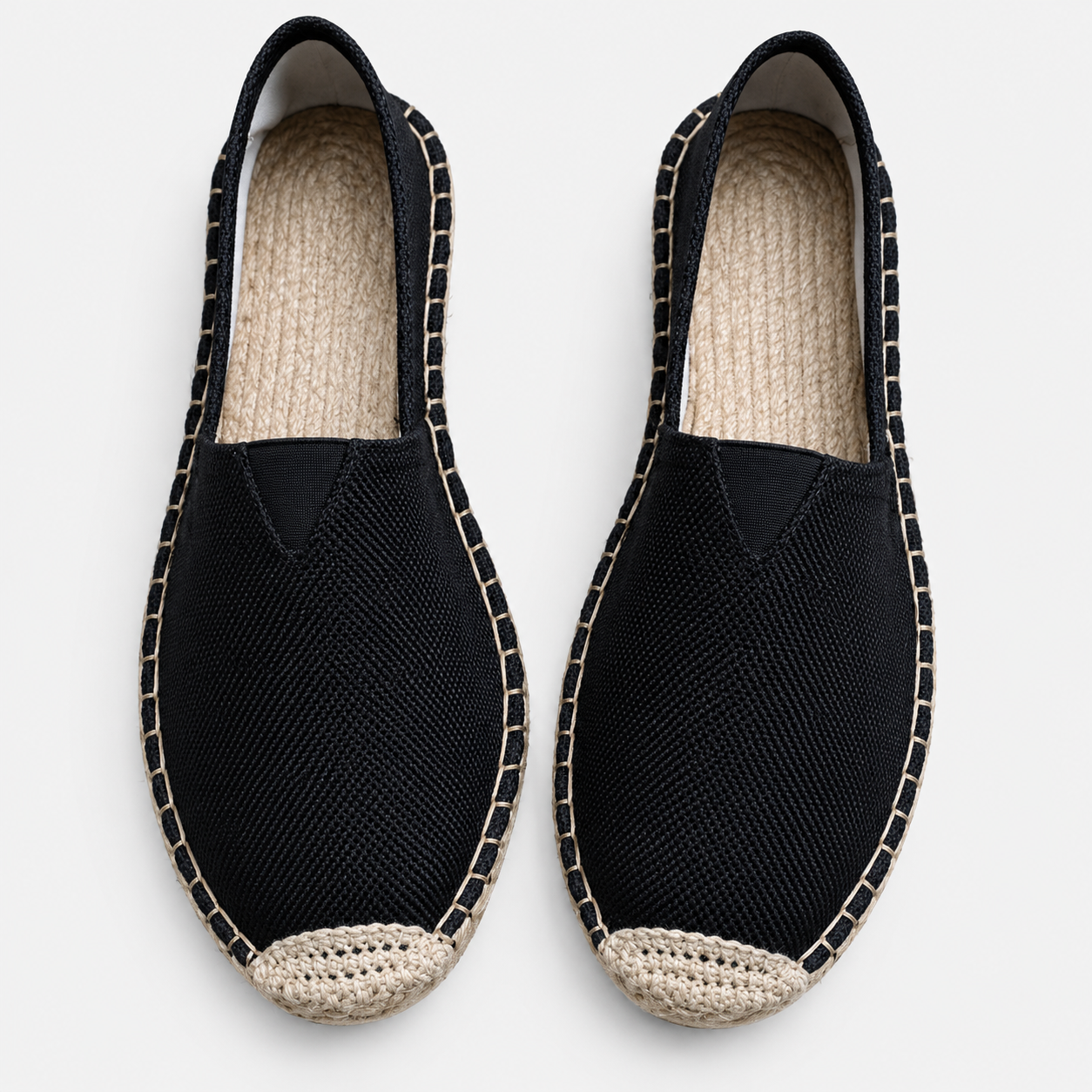 Damen Slipper im Espadrille Stil mit Geflochtenem Sohlenrand-Dress shoes for men-Alpenkind