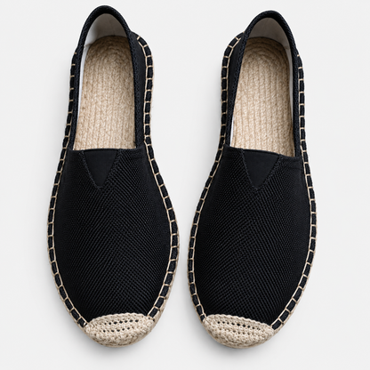 Damen Slipper im Espadrille Stil mit Geflochtenem Sohlenrand-Dress shoes for men-Alpenkind