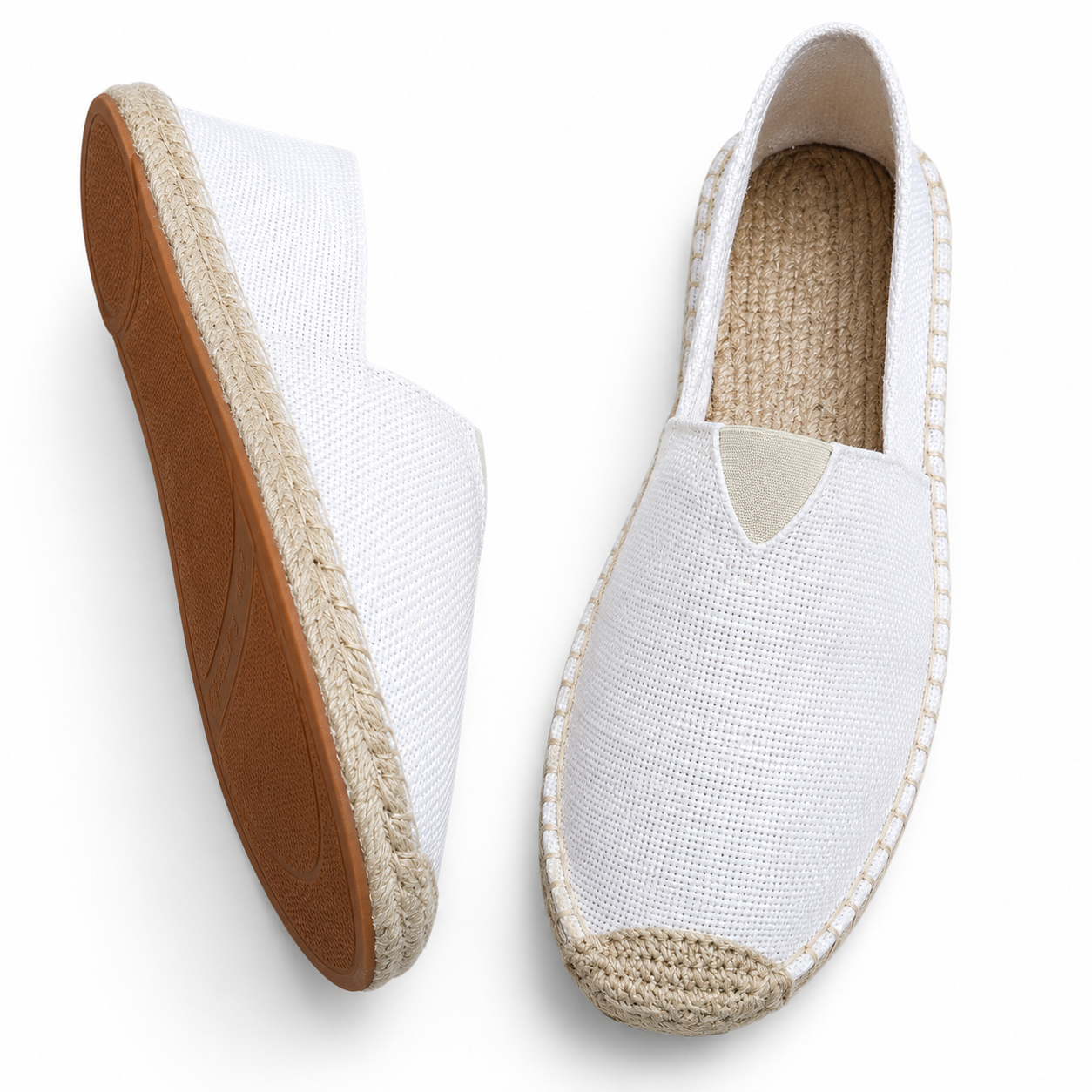 Damen Slipper im Espadrille Stil mit Geflochtenem Sohlenrand-Dress shoes for men-Alpenkind