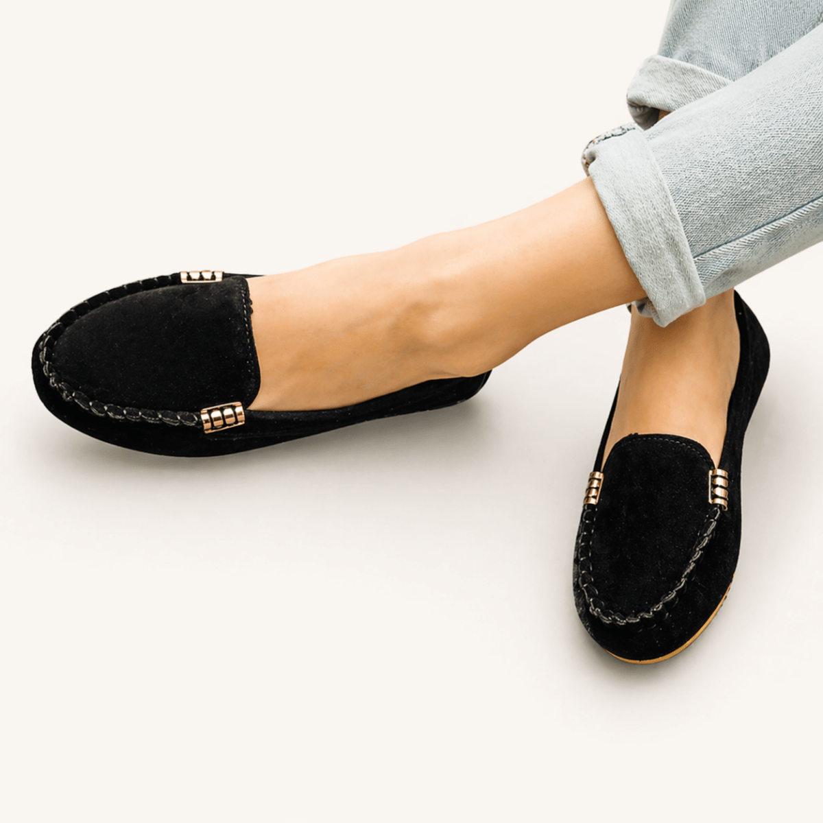 Damen Slipper im Mokassin-Stil-Footwear for women-Alpenkind