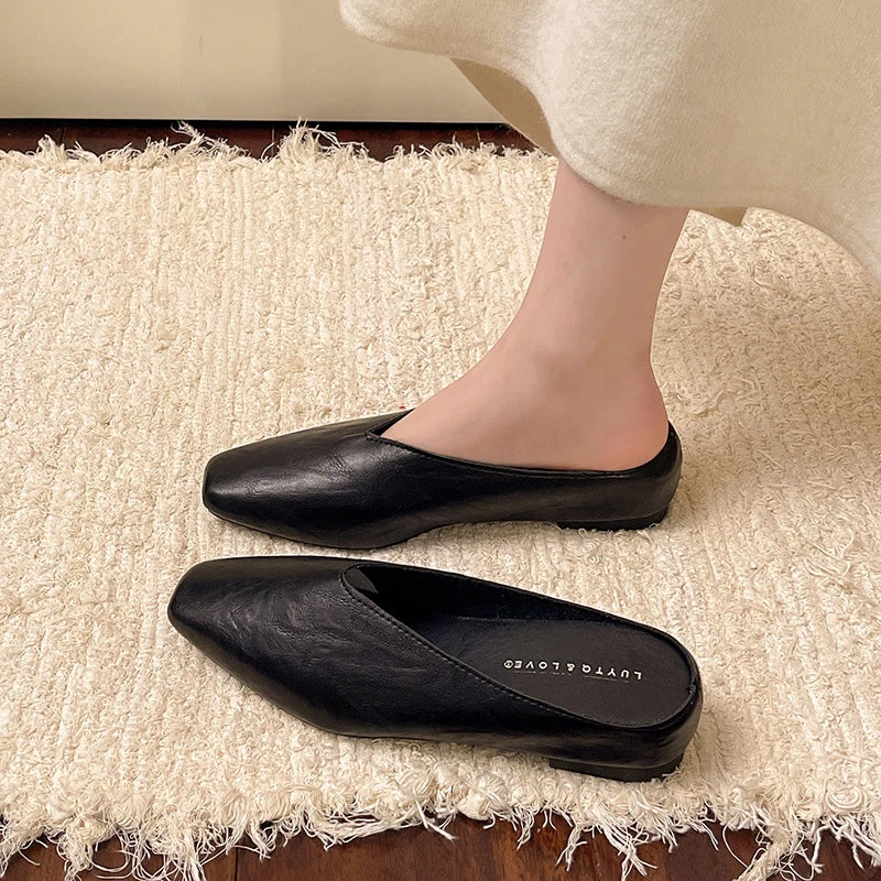 Damen Slipper mit Geschlossener Spitze und Flacher Sohle-Footwear for women-Alpenkind