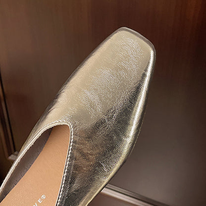 Damen Slipper mit Geschlossener Spitze und Flacher Sohle-Footwear for women-Alpenkind