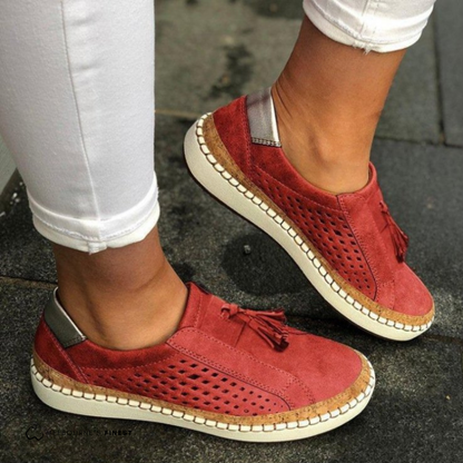 Damen-Slipper mit Quasten-Detail-Footwear for women-Alpenkind