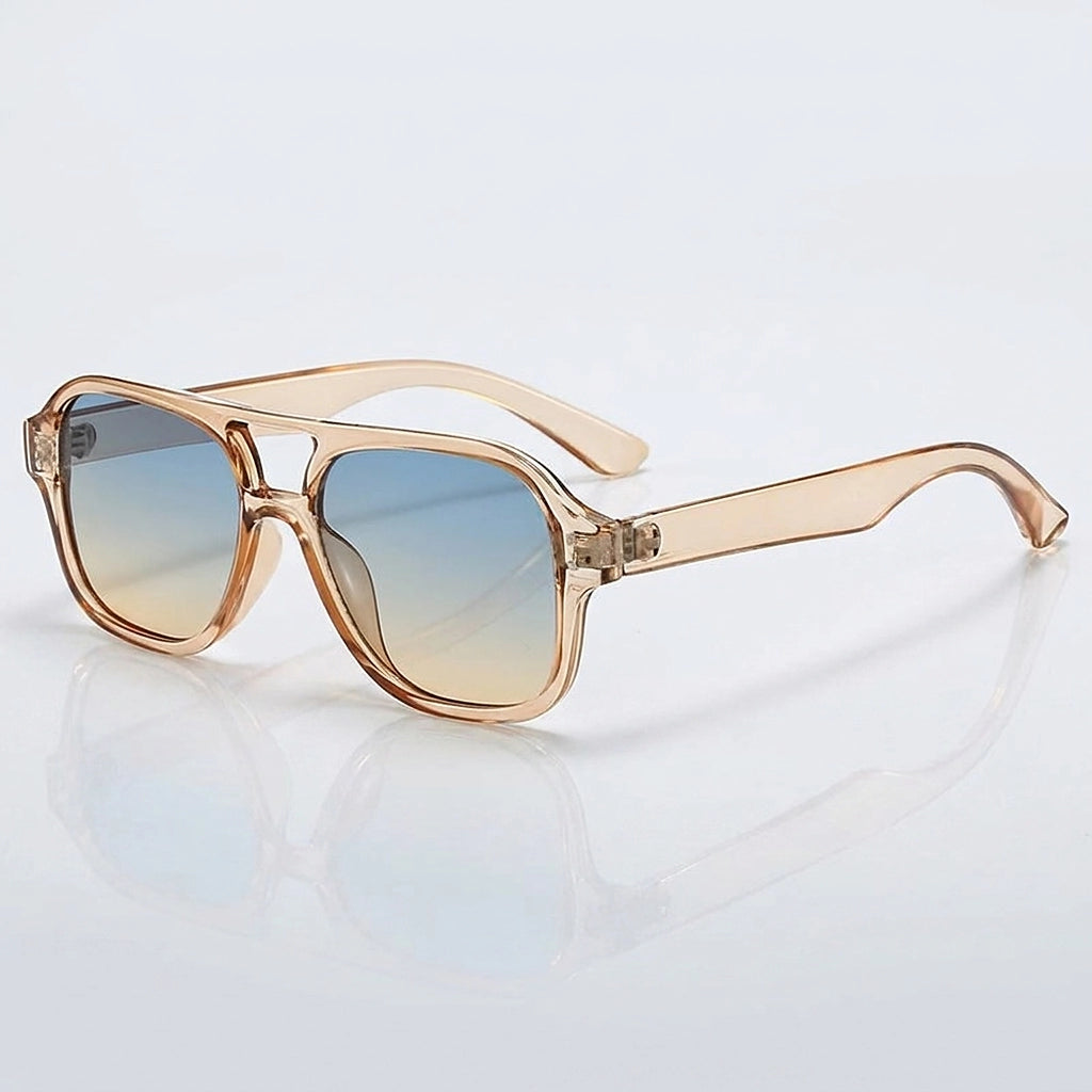 Damen-Sonnenbrille im Aviator-Stil mit Doppelsteg-Glasses for women-Alpenkind
