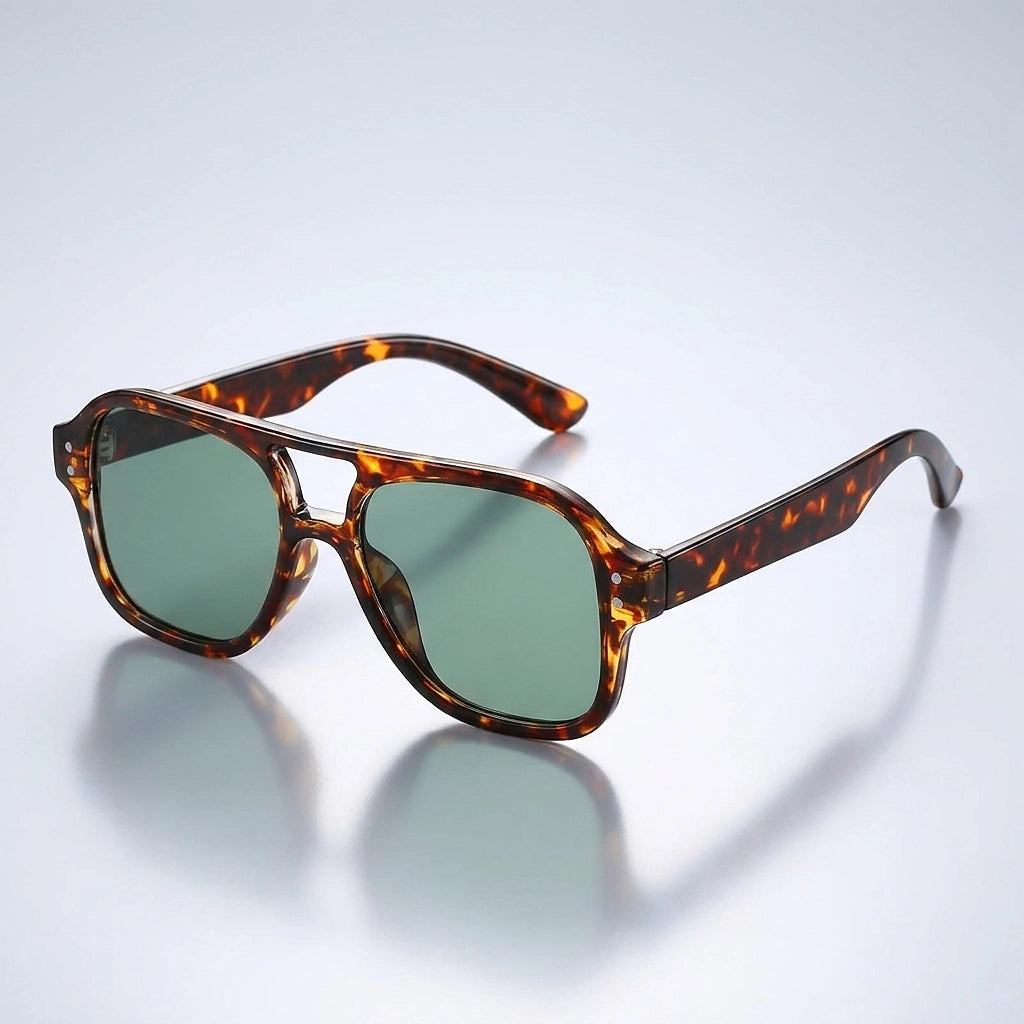 Damen-Sonnenbrille im Aviator-Stil mit Doppelsteg-Glasses for women-Alpenkind