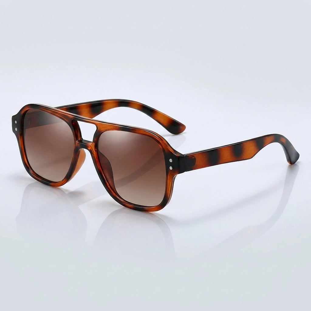 Damen-Sonnenbrille im Aviator-Stil mit Doppelsteg-Glasses for women-Alpenkind