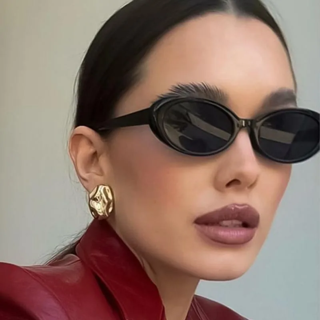 Damen-Sonnenbrille mit ovalem Rahmen und Schildpattmuster-Glasses for women-Alpenkind