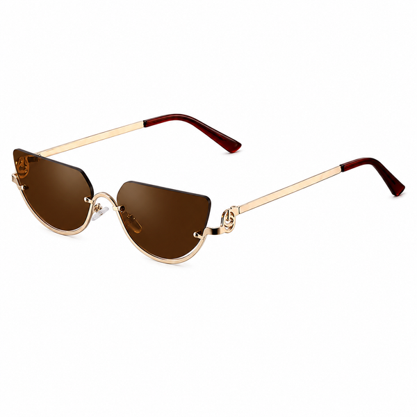 Damen Sonnenbrille mit randlosen Gläsern und geraden Bügeln-Glasses for women-Alpenkind