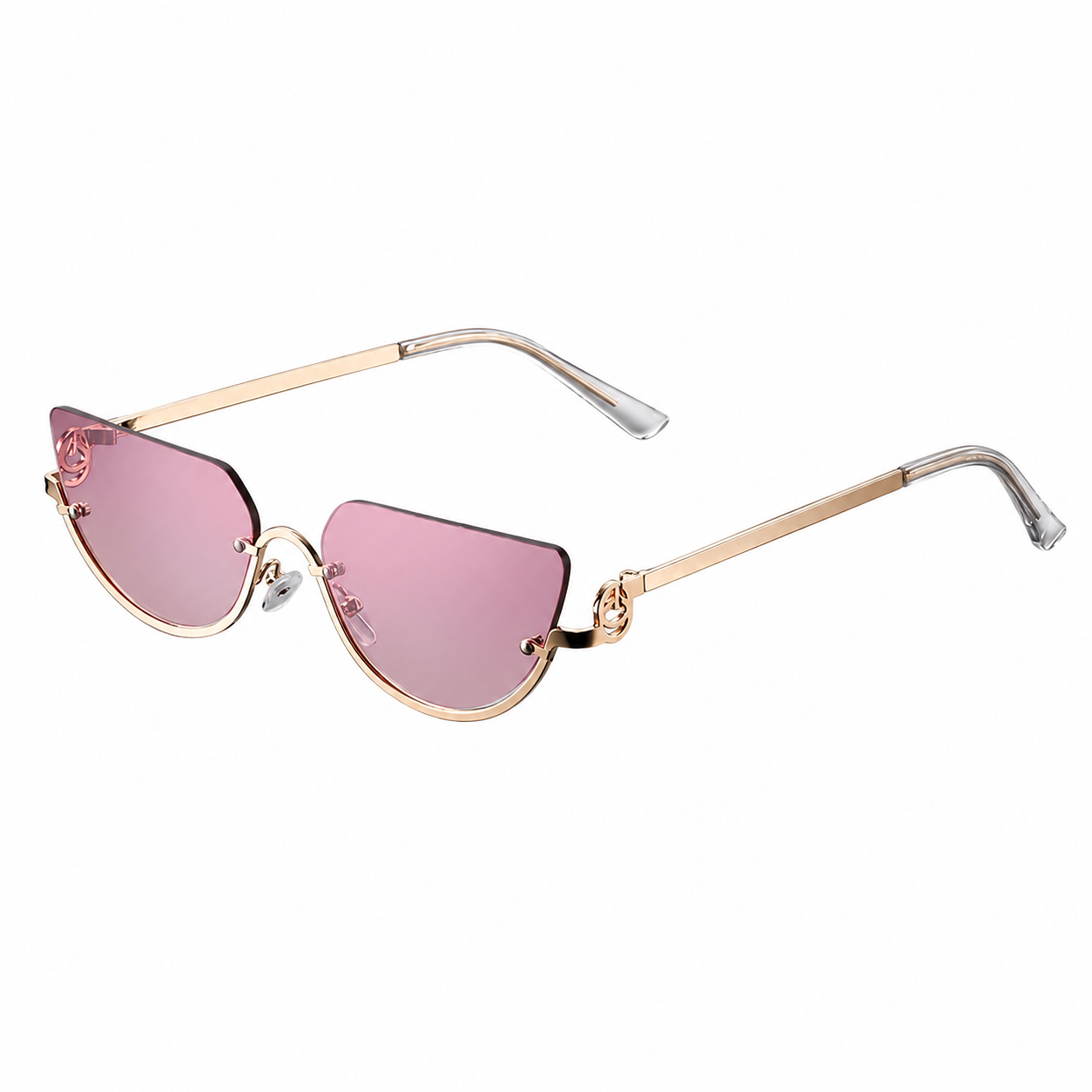 Damen Sonnenbrille mit randlosen Gläsern und geraden Bügeln-Glasses for women-Alpenkind