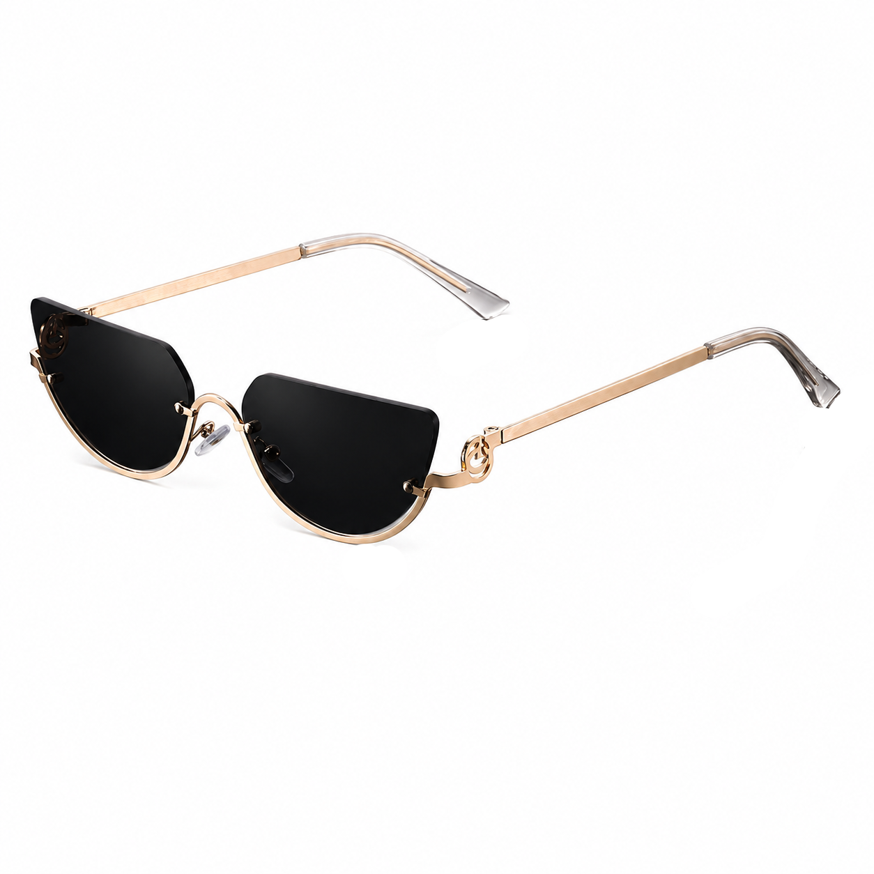 Damen Sonnenbrille mit randlosen Gläsern und geraden Bügeln-Glasses for women-Alpenkind