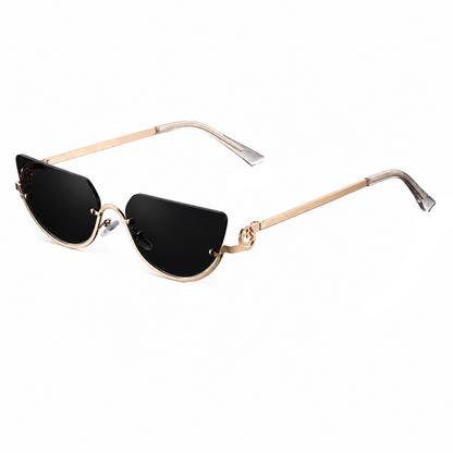 Damen Sonnenbrille mit randlosen Gläsern und geraden Bügeln-Glasses for women-Alpenkind