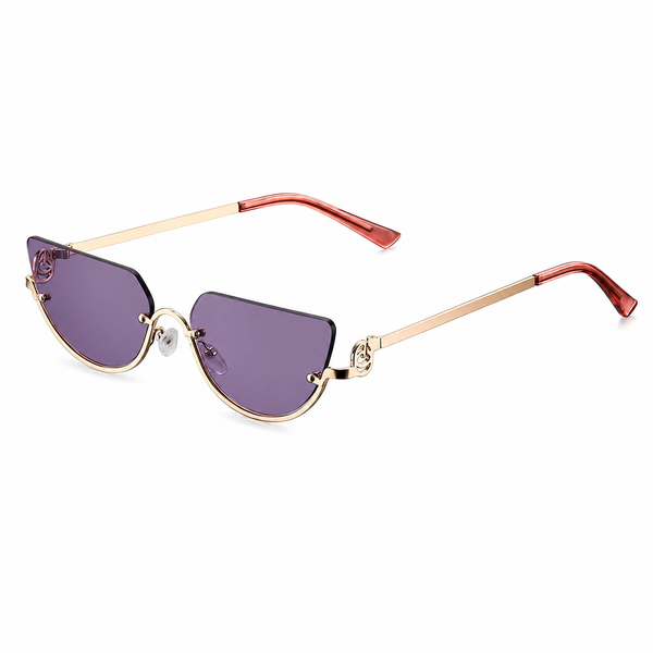 Damen Sonnenbrille mit randlosen Gläsern und geraden Bügeln-Glasses for women-Alpenkind