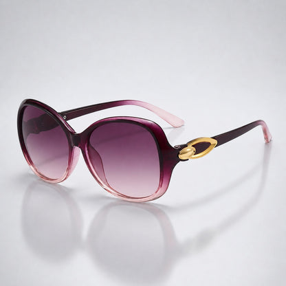 Damen-Sonnenbrille mit Schmetterlingsform und Metallic-Akzenten-Glasses for women-Alpenkind