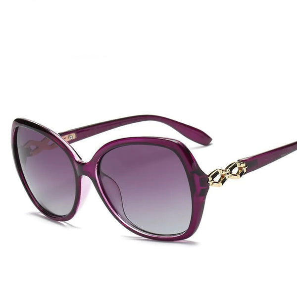 Damen-Sonnenbrille mit Schmetterlingsform und Metallic-Akzenten-Glasses for women-Alpenkind