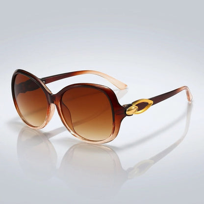 Damen-Sonnenbrille mit Schmetterlingsform und Metallic-Akzenten-Glasses for women-Alpenkind