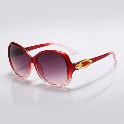 Damen-Sonnenbrille mit Schmetterlingsform und Metallic-Akzenten-Glasses for women-Alpenkind