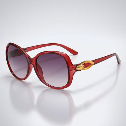 Damen-Sonnenbrille mit Schmetterlingsform und Metallic-Akzenten-Glasses for women-Alpenkind