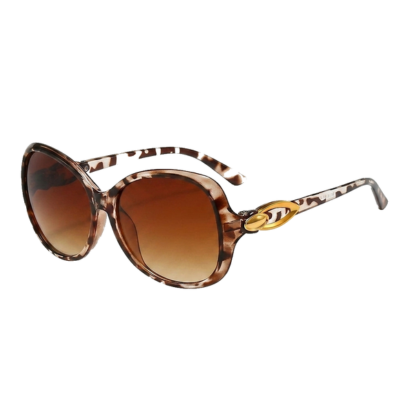 Damen-Sonnenbrille mit Schmetterlingsform und Metallic-Akzenten-Glasses for women-Alpenkind