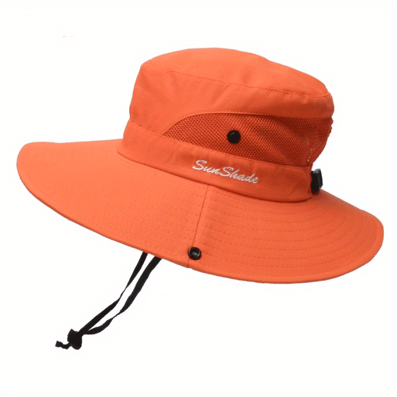 Damen Sonnenhut mit breiter Krempe und Pferdeschwanz-Öffnung-Accessories for Women-Alpenkind