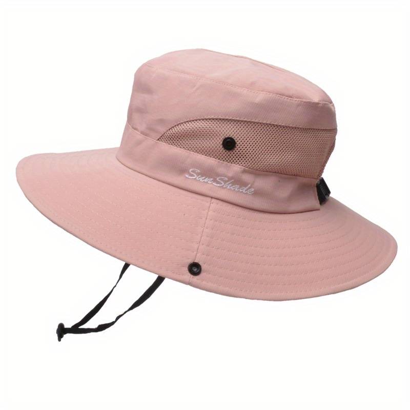 Damen Sonnenhut mit breiter Krempe und Pferdeschwanz-Öffnung-Accessories for Women-Alpenkind
