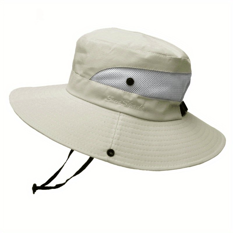 Damen Sonnenhut mit breiter Krempe und Pferdeschwanz-Öffnung-Accessories for Women-Alpenkind