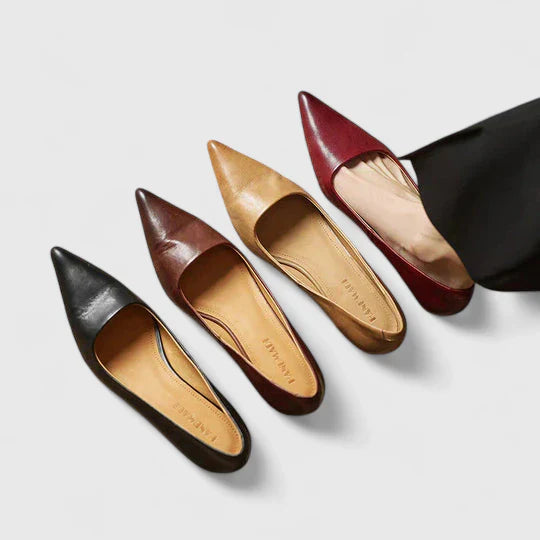 Damen Spitze Slip-On Pumps mit Niedrigem Absatz-Footwear for women-Alpenkind