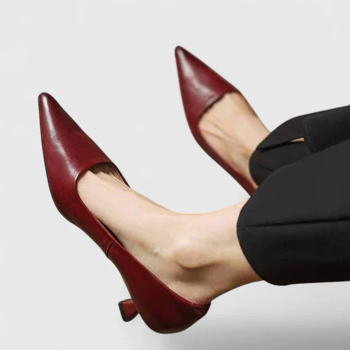 Damen Spitze Slip-On Pumps mit Niedrigem Absatz-Footwear for women-Alpenkind