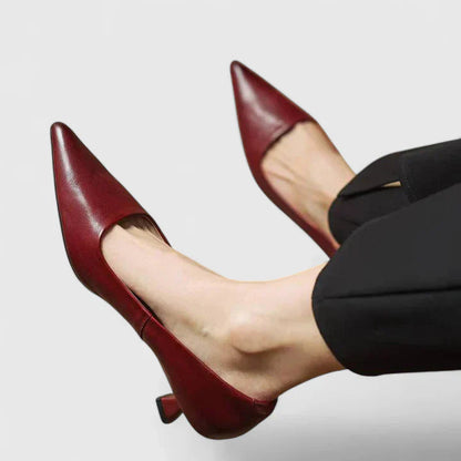 Damen Spitze Slip-On Pumps mit Niedrigem Absatz-Footwear for women-Alpenkind