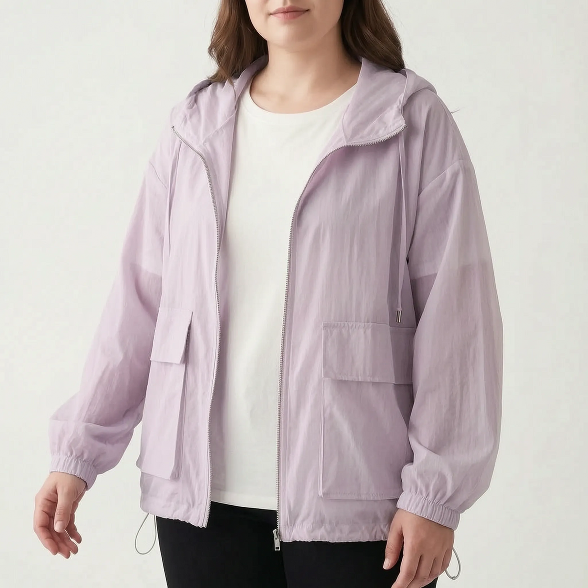 Damen-Sportjacke mit Kapuze und Reißverschluss-Jacket for women-Alpenkind